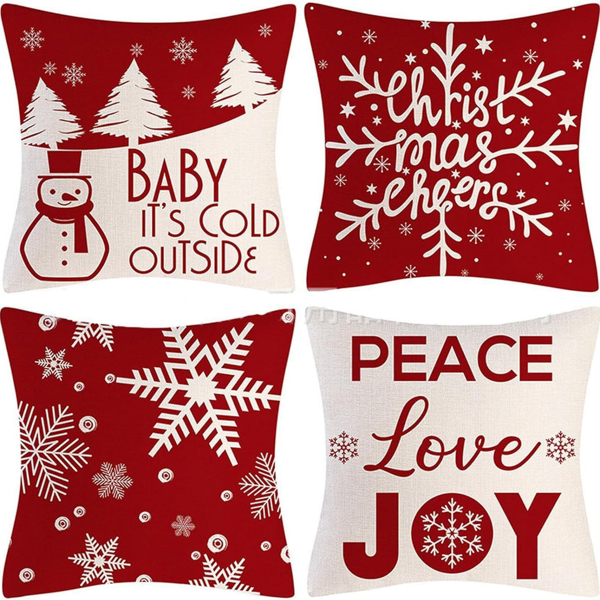 Looma Chris - Nordic Halloween & Christmas Ghost Cartoon Pillow Cover – Funny Day of the Dead Festival Cushion Case for Home Decor - Living Room, Bedroom, Kids Room, Sofa Area Looma