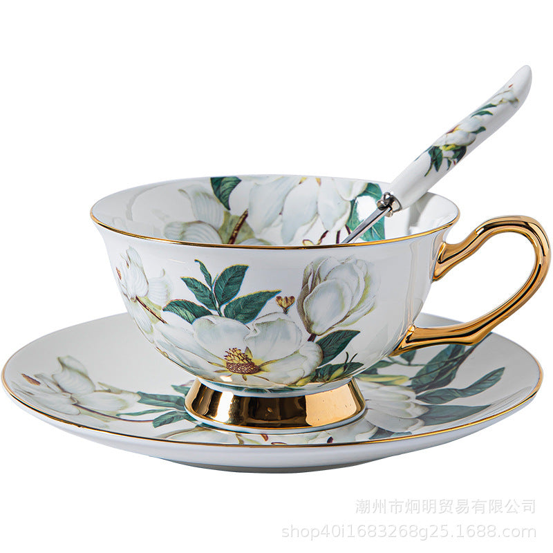 Bone coffee cup saucer tea set AF Home