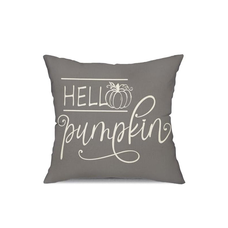 Looma Cozy - Autumn Pumpkin Pillow Cover – Cozy Thanksgiving Cushion Case - Sofa, Living Room & Home Decor Looma