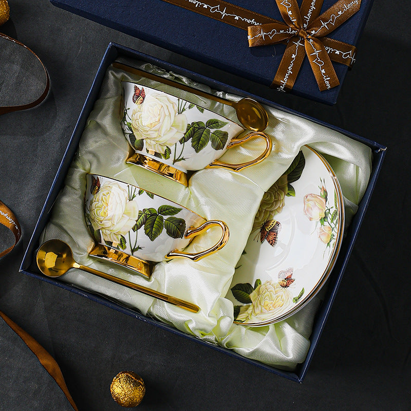CUPURA Xeno - Designer European Ceramic Coffee Cup & Tea Set - Elegant British Afternoon Tea Collection CUPURA