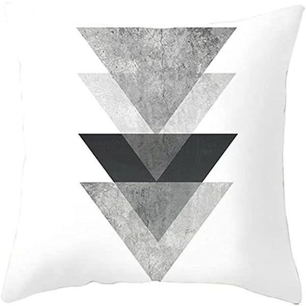 Looma Mono - Black & White Abstract Linen Pillow Cover – Minimalist Line Art Cushion Case - W0060 - Sofa, Living Room & Office Decor Looma
