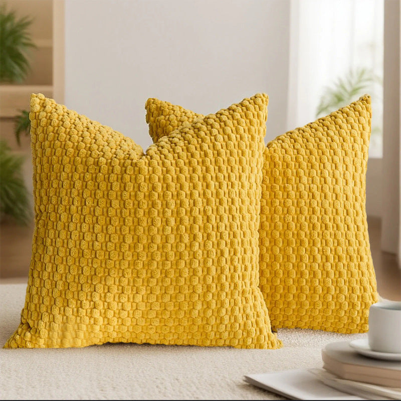 Looma Ley - Bubble Corduroy Cushion Cover – High-End Textured Pillow for Sofa Backrest & Home Decor - Living Room, Bedroom, Sofa Area Looma