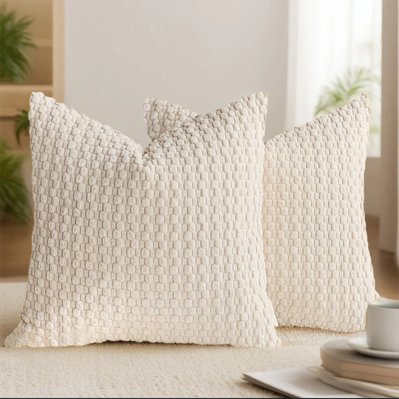 Looma Ley - Bubble Corduroy Cushion Cover – High-End Textured Pillow for Sofa Backrest & Home Decor - Living Room, Bedroom, Sofa Area Looma
