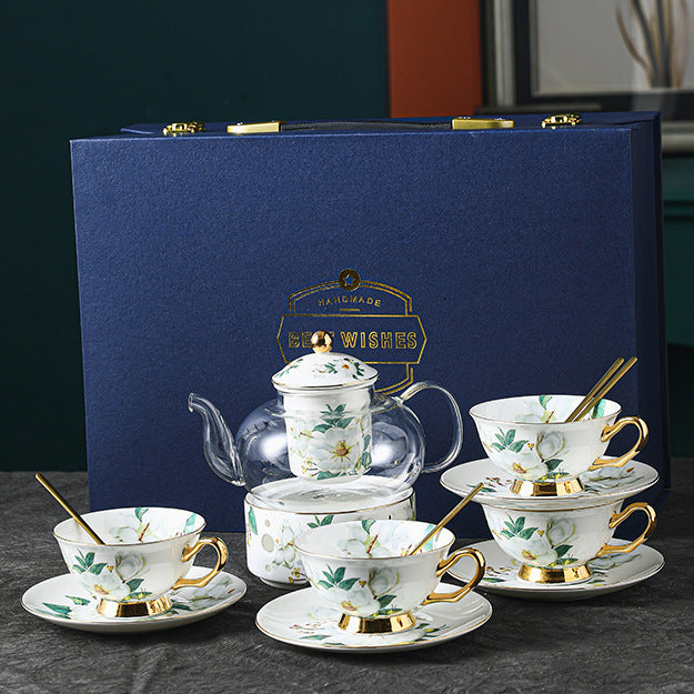 Bone coffee cup saucer tea set AF Home