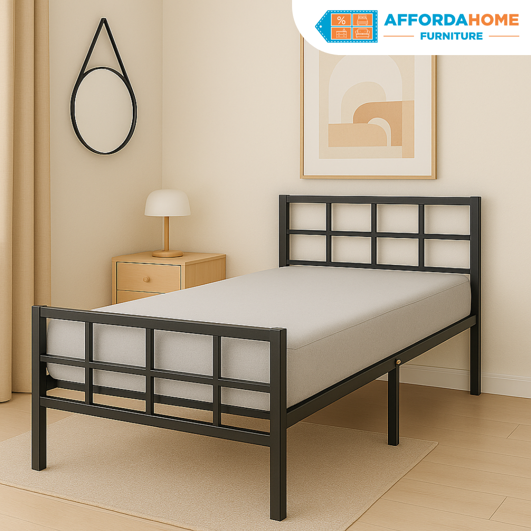 RODNEY Metal Bed frame Affordahome