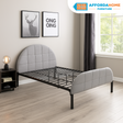 CHOCO Metal Bed Frame with Headboard and Footboard Cover Affordahome