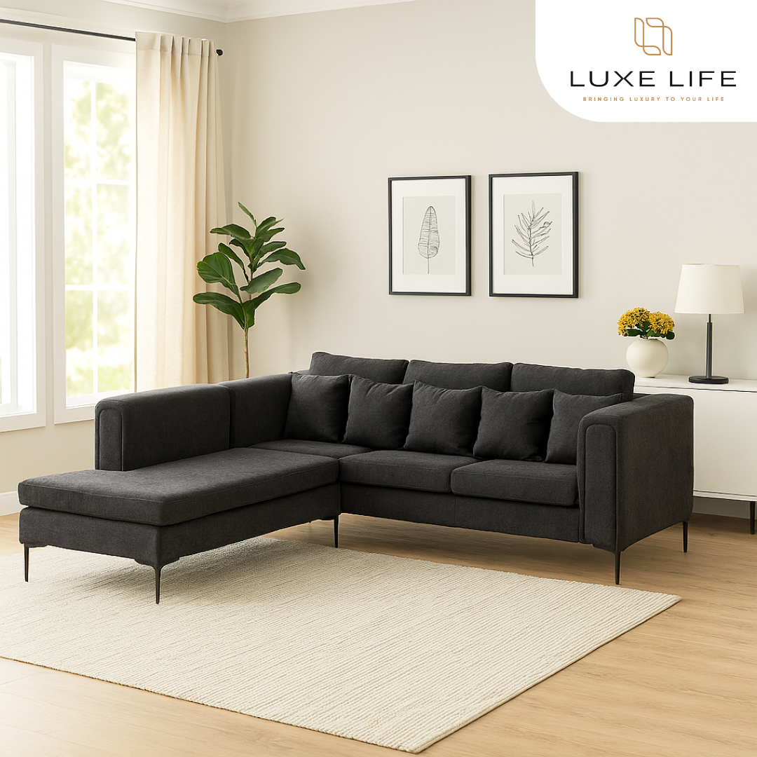 SCOTT L-Shape Fabric Sofa Luxe Life PH