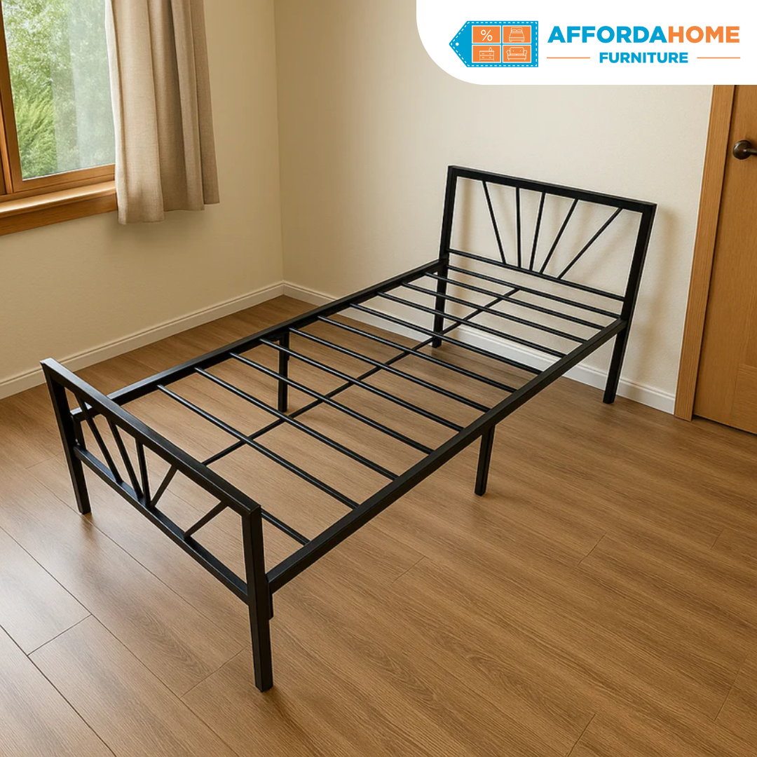 RHEA Metal Bed Frame Affordahome