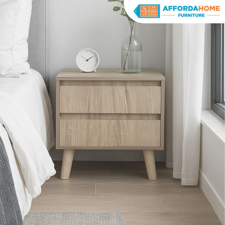 COOPER 2-Drawer Side Table Affordahome