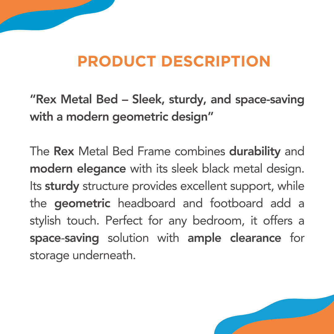 REX Metal Bed Frame Affordahome