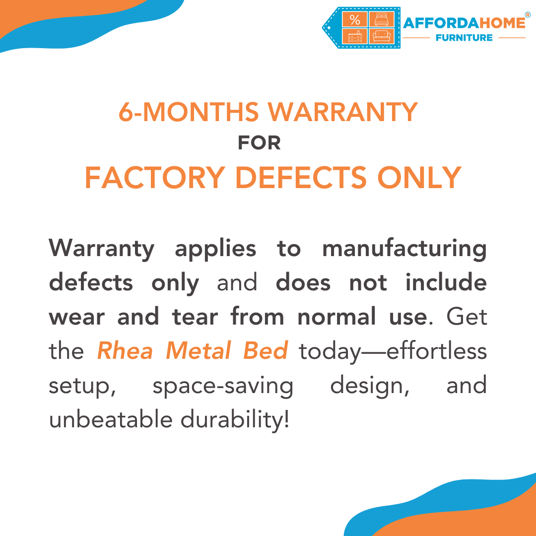 RHEA Metal Bed Frame Affordahome