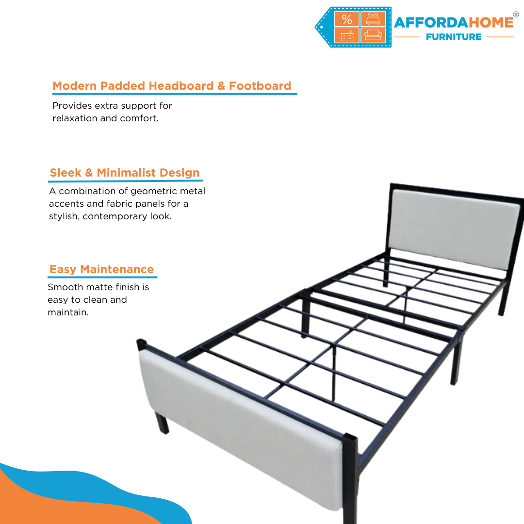 REMAR Metal Bed Frame Affordahome