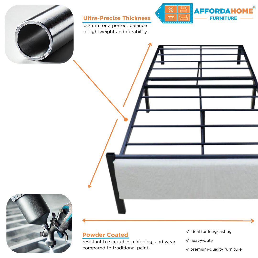 REMAR Metal Bed Frame Affordahome