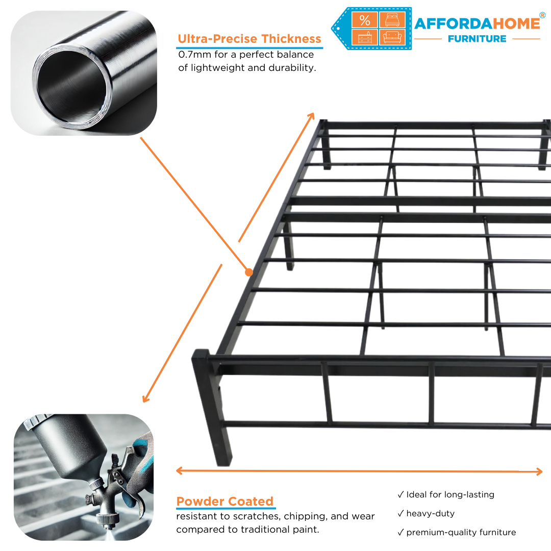 RICK Metal Bed Frame Affordahome