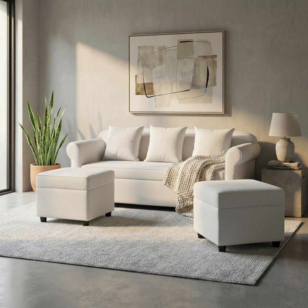 Rome Reversible Fabric Sofa Furnigo