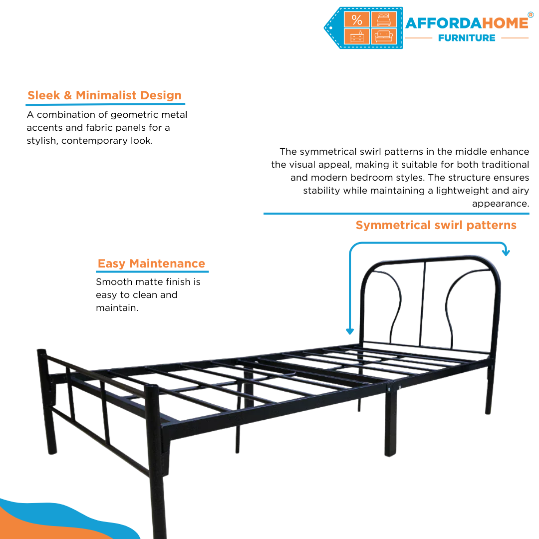 ROY Metal Bed Frame Affordahome