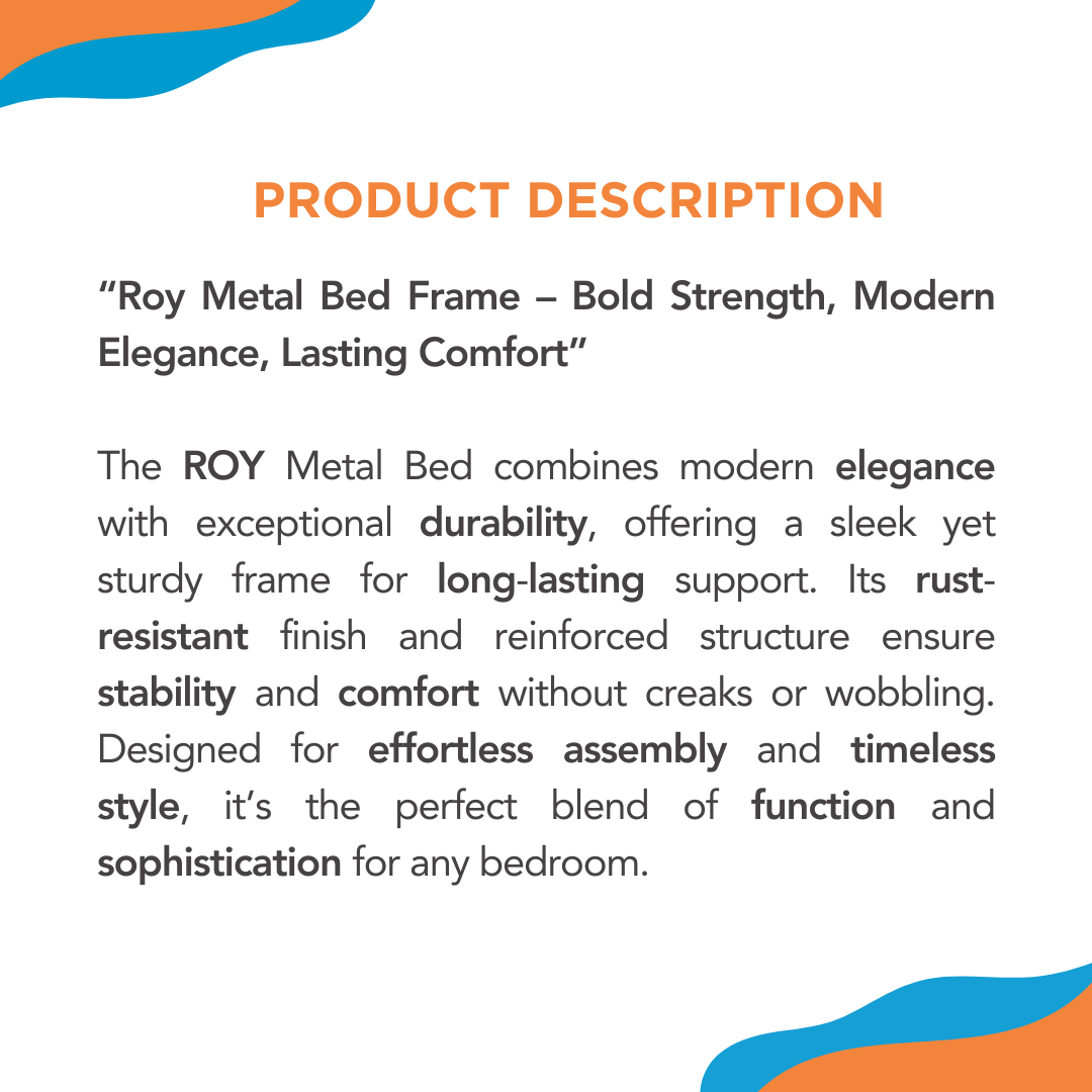 ROY Metal Bed Frame Affordahome