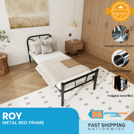 ROY Metal Bed Frame Affordahome