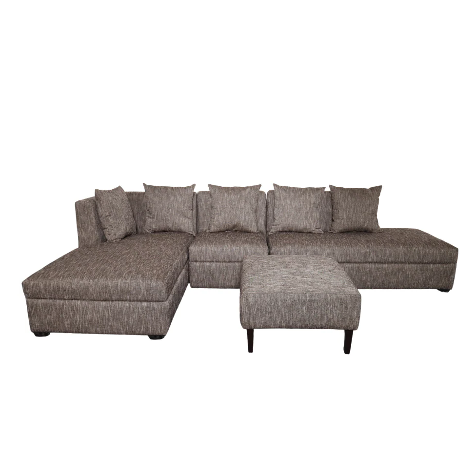 RUSSEL L-Shape Fabric Sofa w/ Ottoman Luxe Life PH
