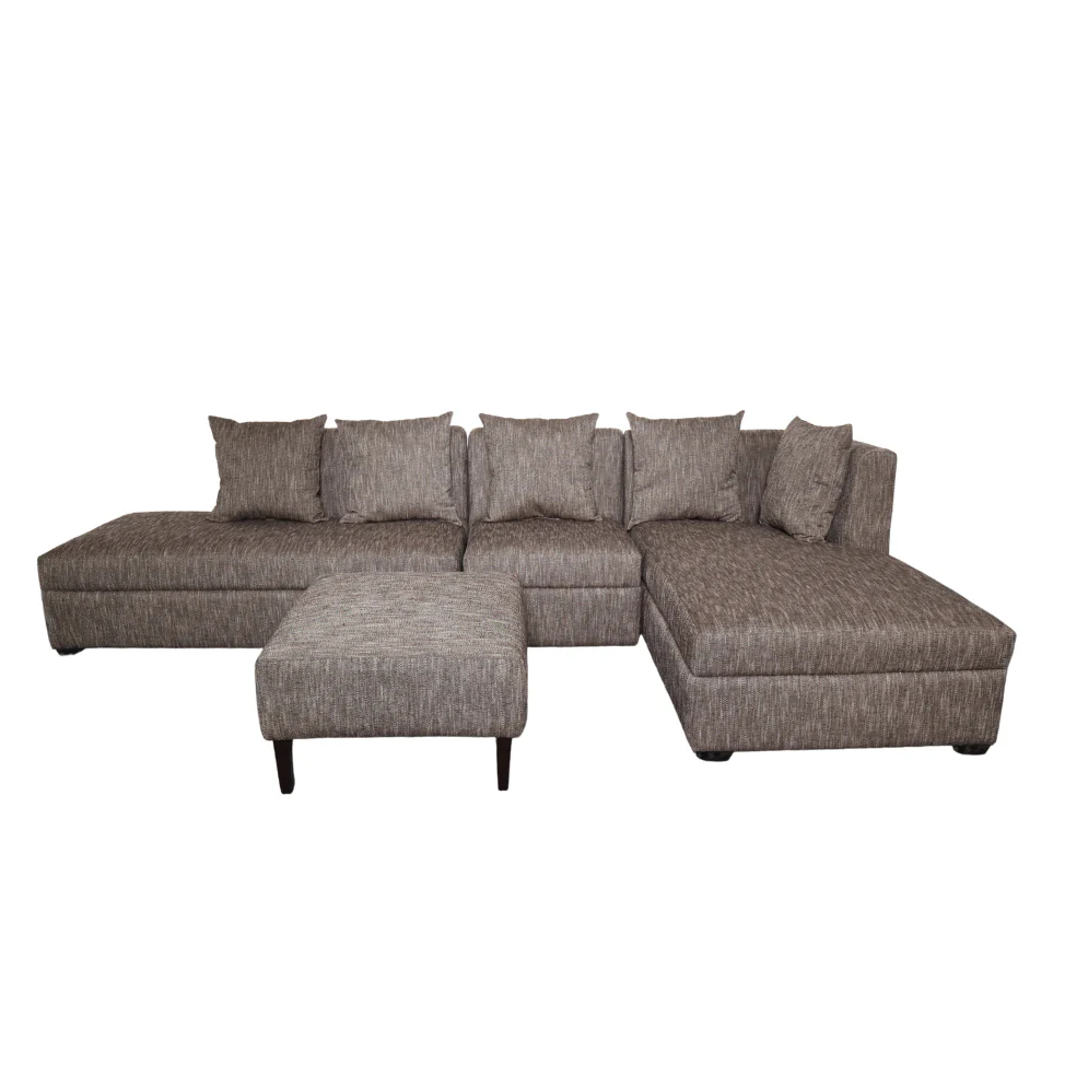 RUSSEL L-Shape Fabric Sofa w/ Ottoman Luxe Life PH