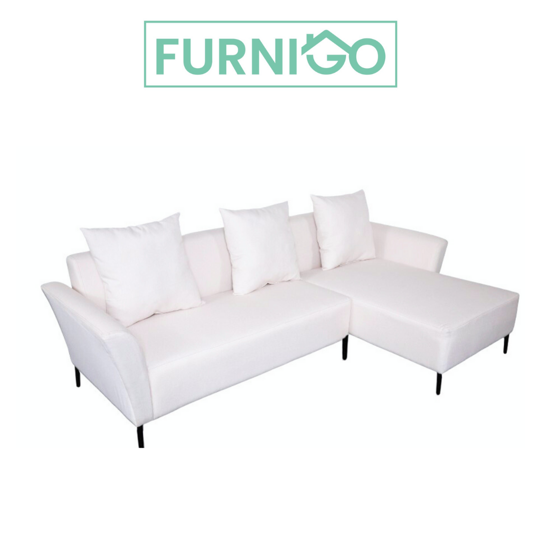 SANTON L-Shape Fabric Sofa Furnigo