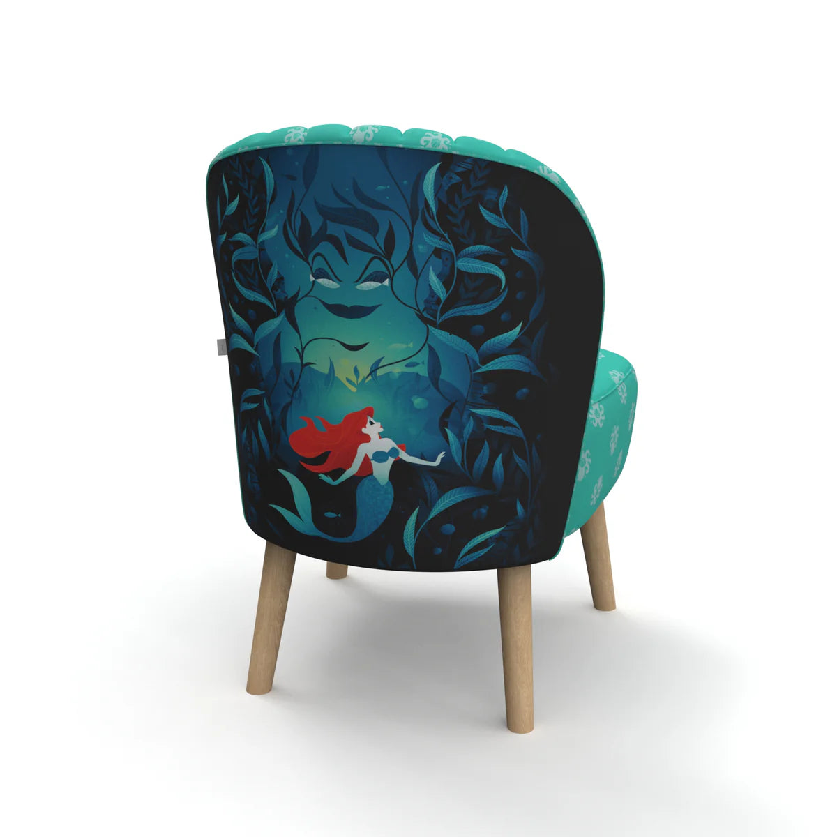 Little Mermaid Art Bow Small Accent Chair Style Disney Home