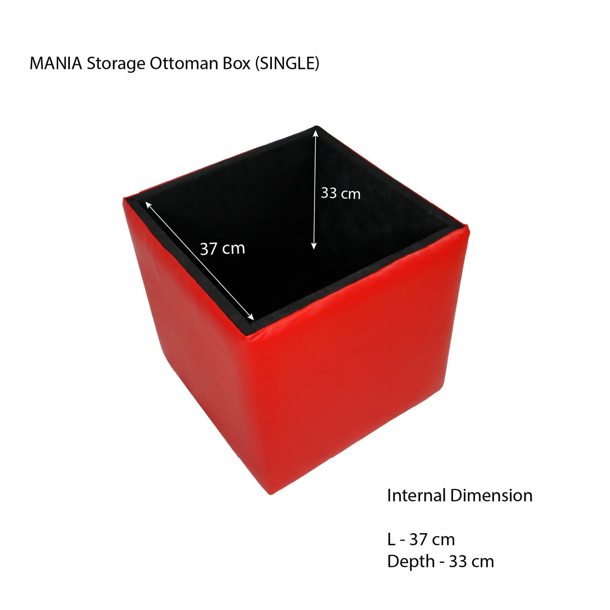 MANIA Storage Ottoman Box (SINGLE) Affordahome