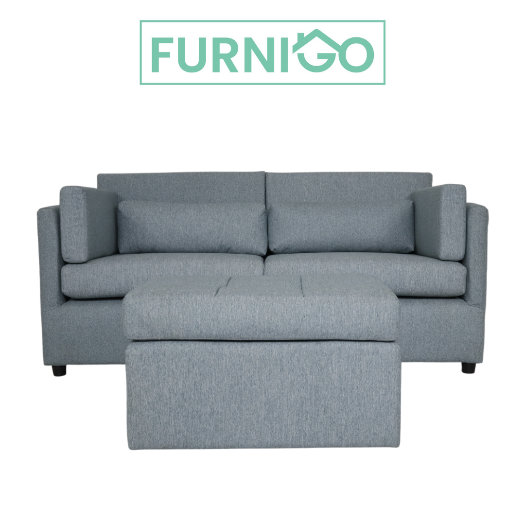 Suzanne 3-Seater Fabric Sofa Furnigo