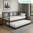 BRODY Metal Daybed w/ Pullout Furnigo
