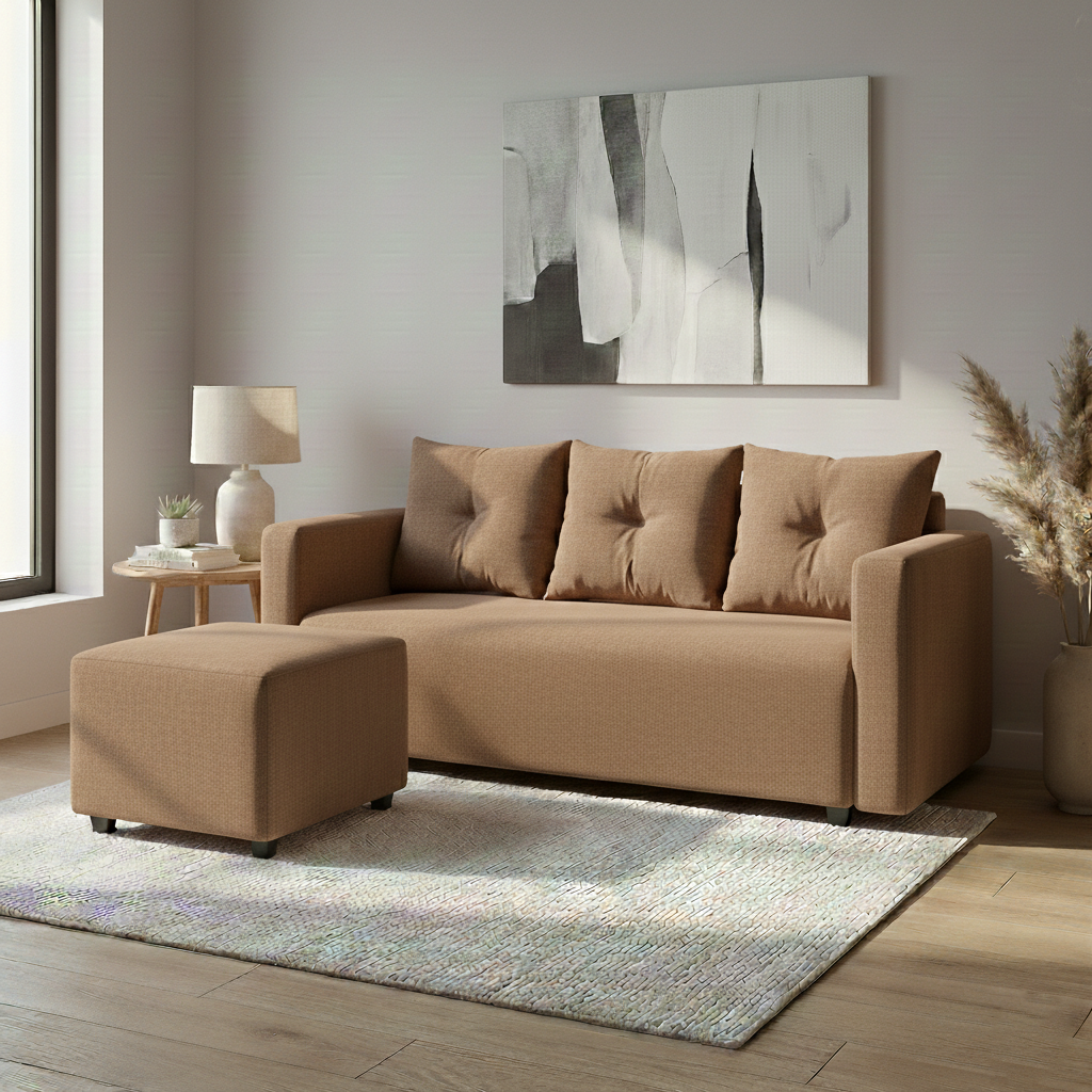 Sarah Reversible Fabric Sofa Affordahome