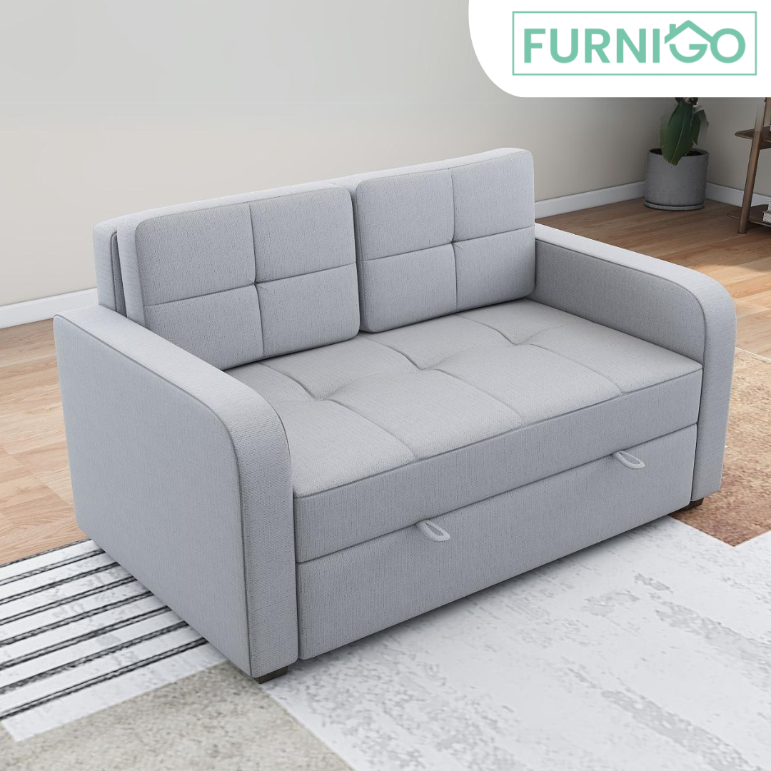 STAN Pullout Fabric Sofa Bed Furnigo