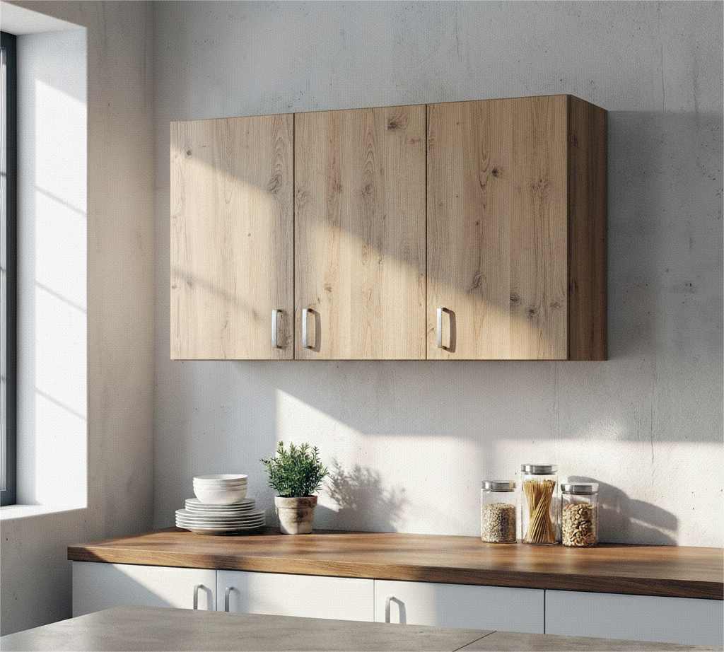 Misty Kitchen Hanging Cabinet V2 (3 Door) Affordahome Furniture