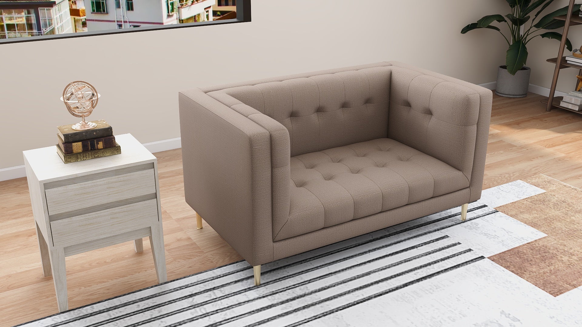 VICI 2-Seater Fabric Sofa AF Home