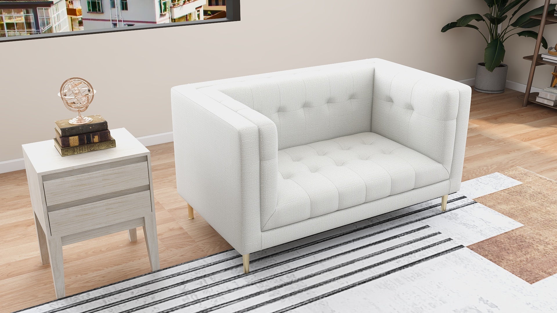 VICI 2-Seater Fabric Sofa AF Home