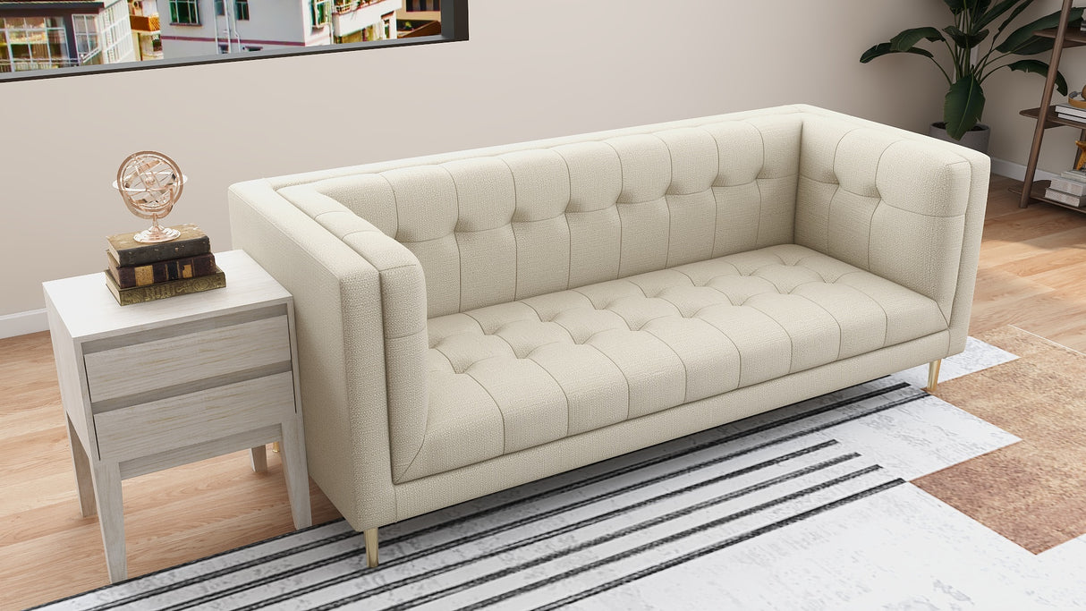 Vici 3-Seater Fabric Sofa Furnigo