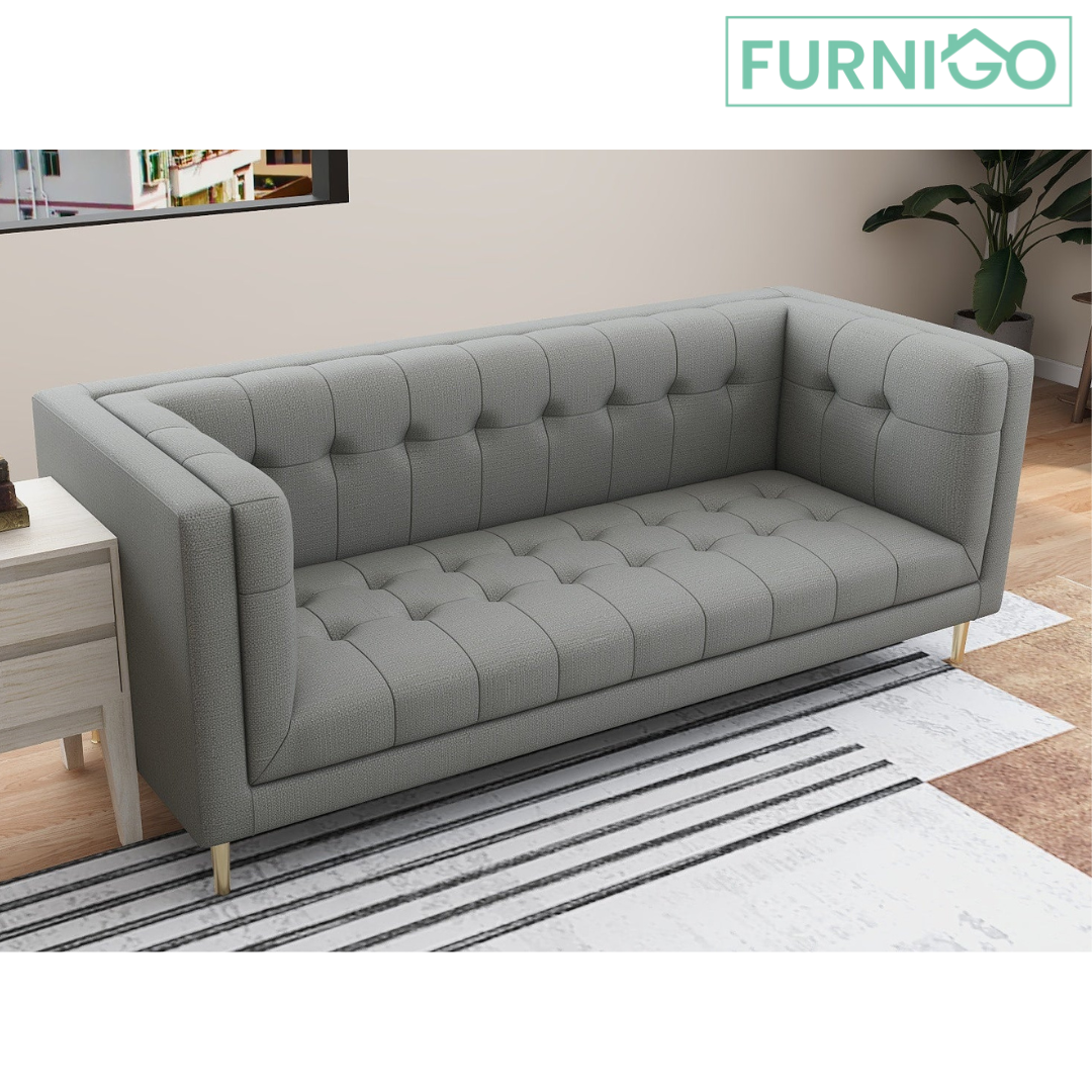 Vici 3-Seater Fabric Sofa Furnigo