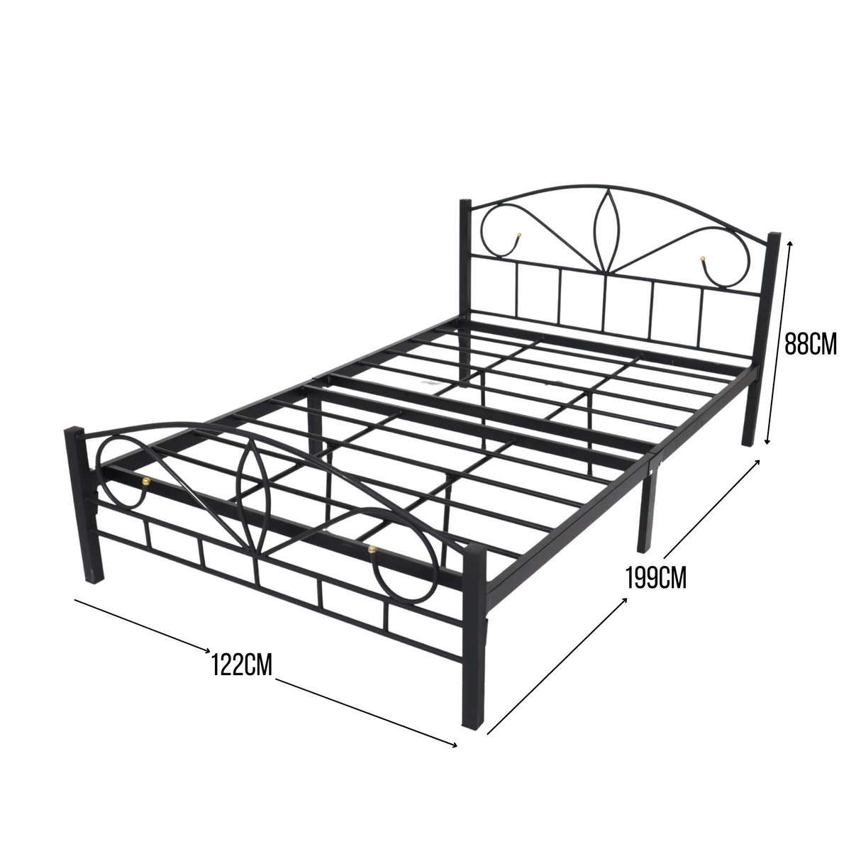 FLORENCE Metal Bed Frame Affordahome