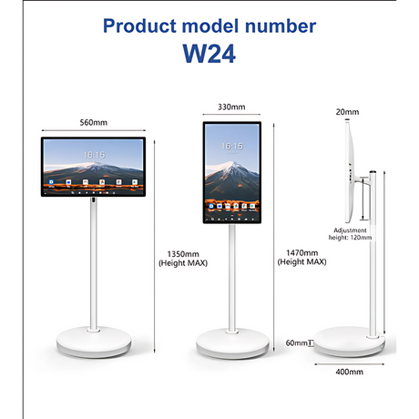 24"TechMe-Smart Portable TV Tablet-W01-24 TechMe