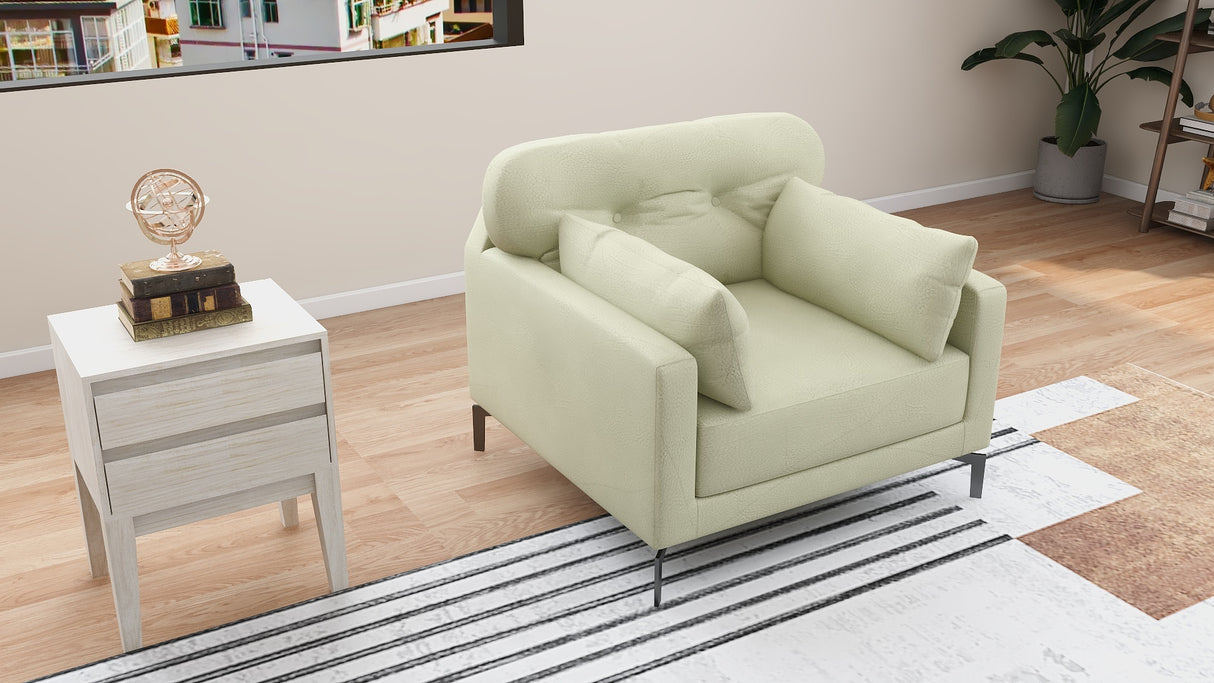 WILLY 1-Seater Leather Sofa Furnigo