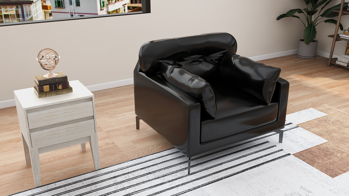 WILLY 1-Seater Leather Sofa Furnigo