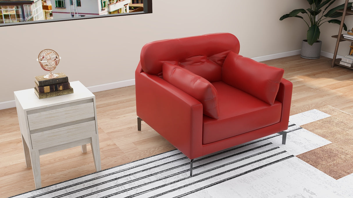 WILLY 1-Seater Leather Sofa Furnigo