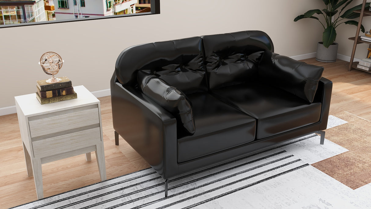 WILLY 2-Seater Leather Sofa Furnigo