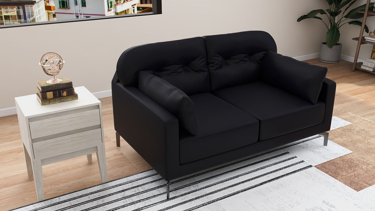 WILLY 2-Seater Leather Sofa Furnigo