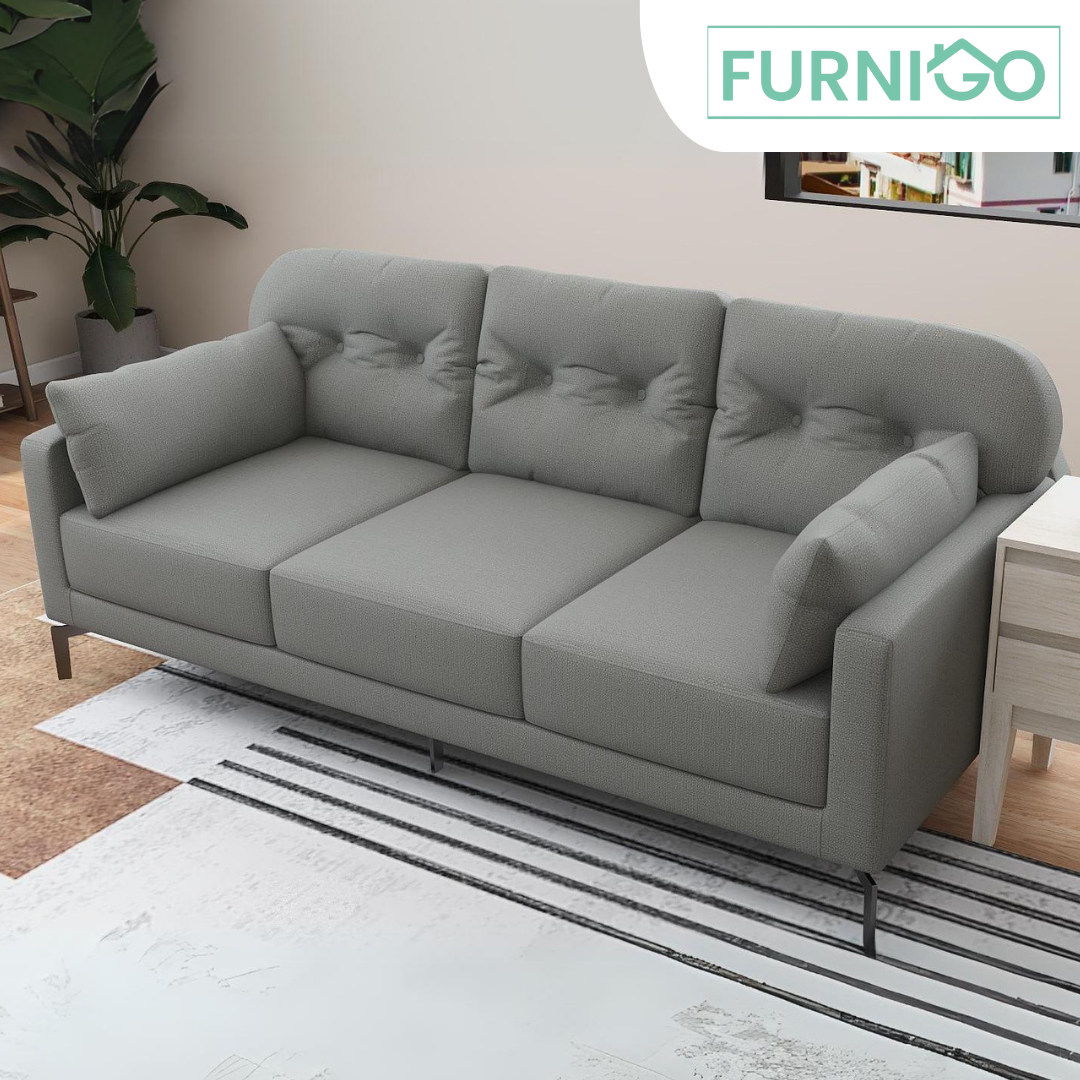 Willy 3-Seater Fabric Sofa Luxe Life PH