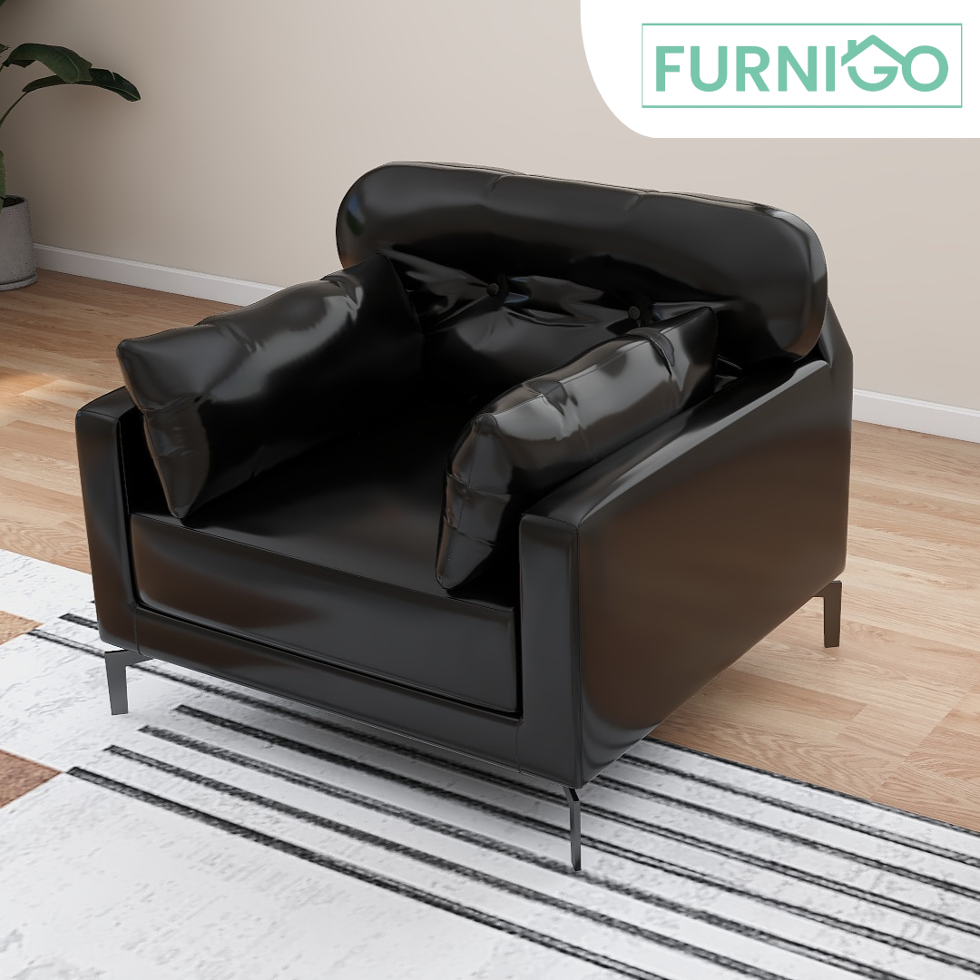 WILLY 1-Seater Leather Sofa Furnigo