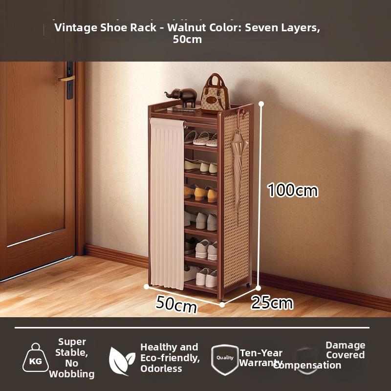 Timberra - Moonlight - MedievalGuard Narrow Shoe Rack - Entrance / Corridor / Dormitory Timberra