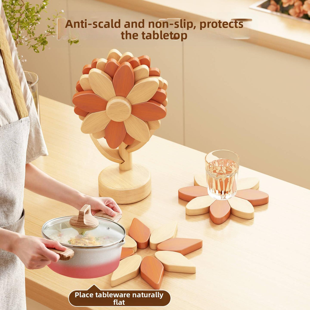 Timberra - Mellow - HeatGuard Wooden Table Insulation Mat - Dining Room / Kitchen Timberra