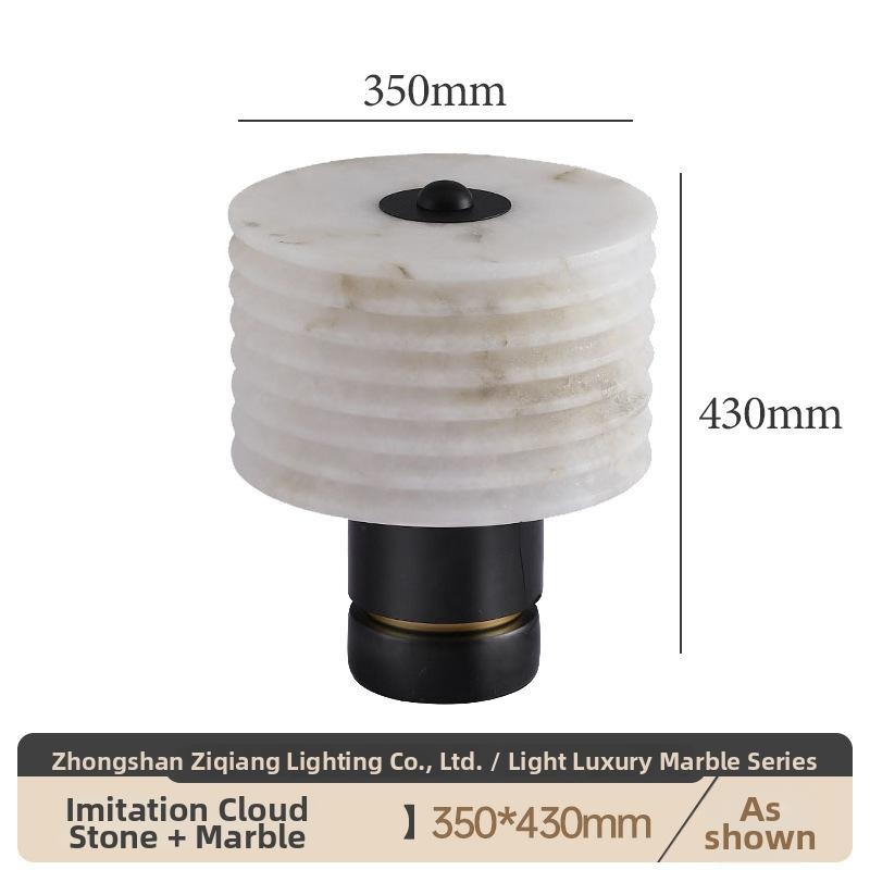 Milano Glow - Avera - N174 - Nordic Post-Modern Marble Table Lamp with Designer Luxury Style, Elegant Ambient Lighting for Hospitality and Modern Interiors - Bedroom / Bedside / Living Room / Hotel / Restaurant / B&B / Clubhouse Milano