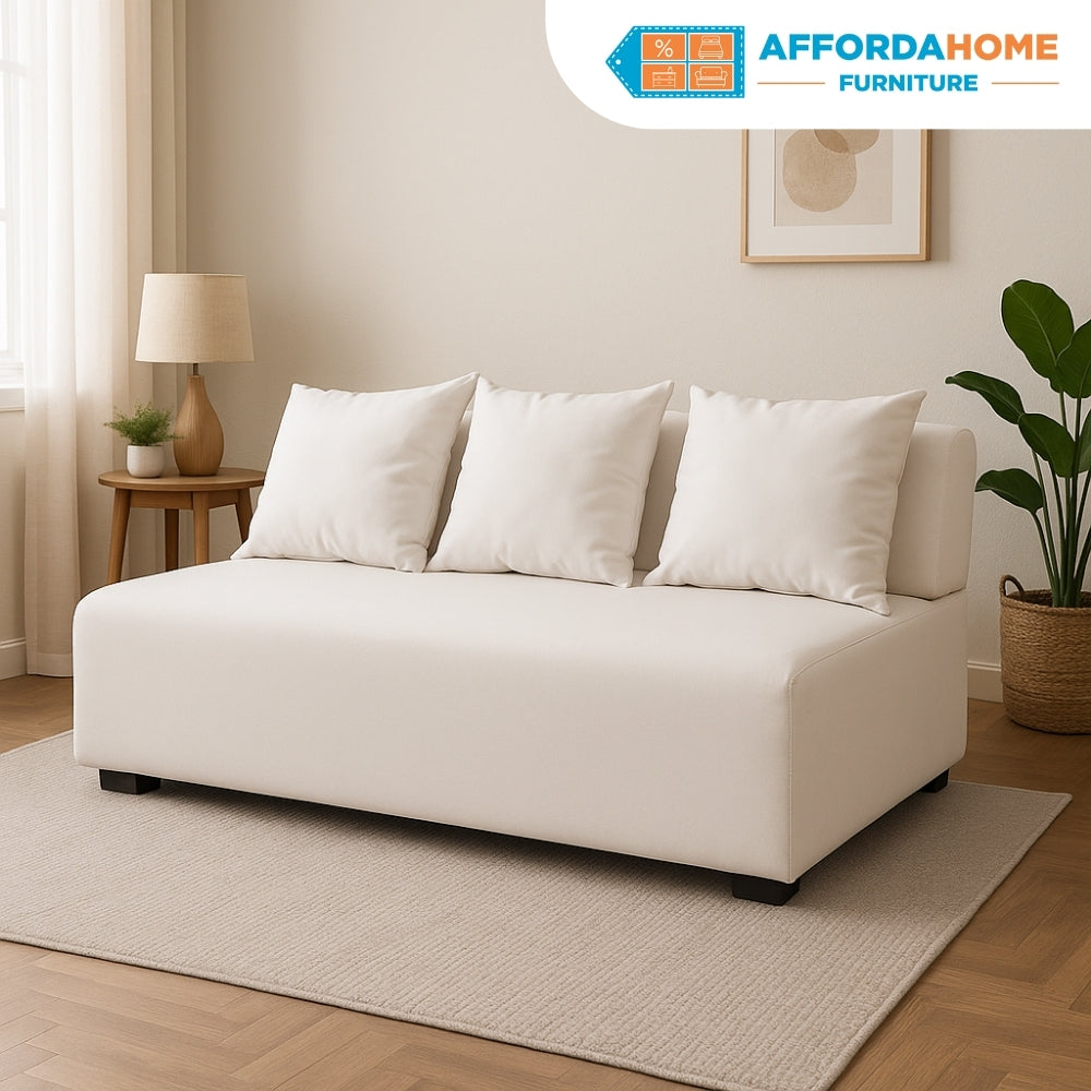 AARON 2-Seater Fabric Sofa Affordahome