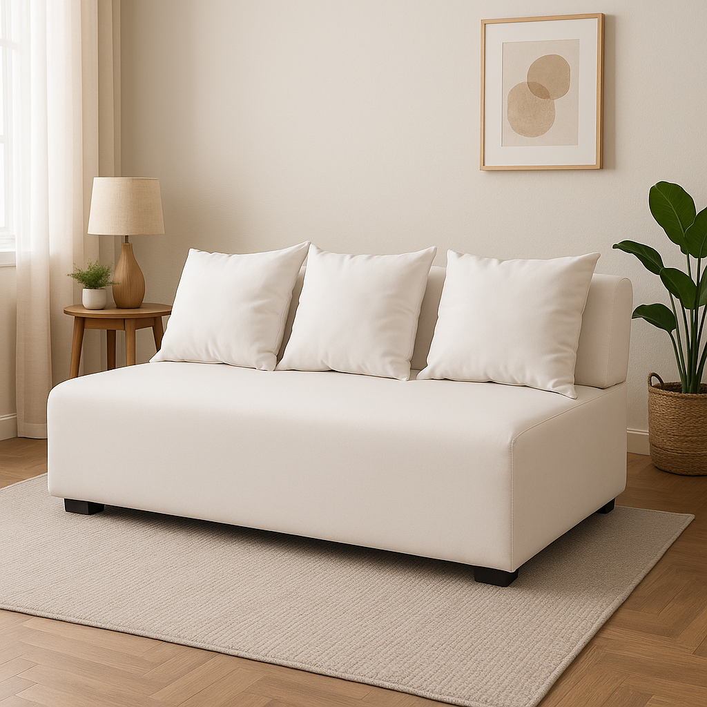 AARON 2-Seater Fabric Sofa Affordahome